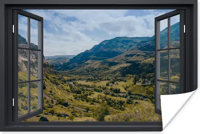 Produktbild von MuchoWow® Poster Aussicht - Berg - Natur 180x120 cm - Fotoplakat