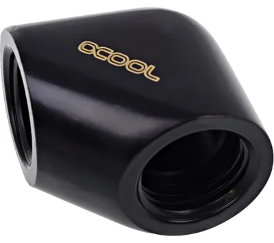 Zdjęcie produktu dla Alphacool 17258, Czarny, 1/4", 90°, Żeńska, 25 mm, 18 mm