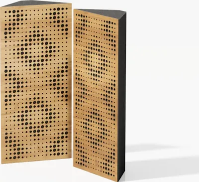 Zdjęcie produktu dla 2-pak - Wąska akustyczna pułapka basowa narożna | rozmiar: 23 x 50 cm | kolor: (dąb, REBAT)