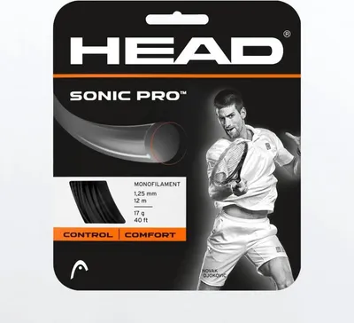 Produktbild von Head Racket Sonic Pro 12 M Einzelne Tennissaite Schwarz 1.25 mm Schwarz 1.25 mm