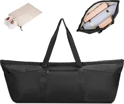 Immagine prodotto di Borsa sportiva da donna per lo yoga con sacca per le scarpe nera