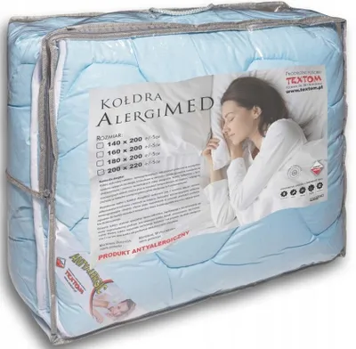 Produktbild von Textom AlergiMed Ganzjahresdecke 200x220 cm Blau Weich