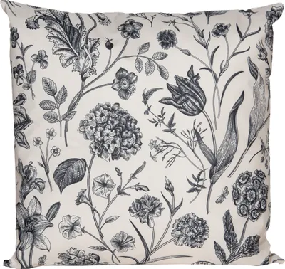 Produktbild von Anna's Collection Kissen - Vintage Blumen - cremeweis - 45 cm