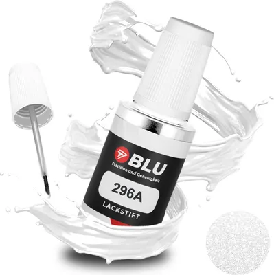 Produktbild von BLU Auto Lackstift Weiss kompatibel für Fiat 296A BiancoDivino | Auto Lack Reparatur Ausbesserungslack
