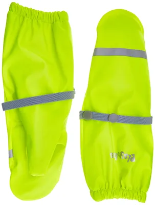 Immagine prodotto di Guanti Playshoes Matsch, foderati in pile, unisex, per bambini, colore giallo neon, taglia 3 (circa 4-6 anni)