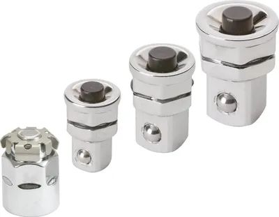 Produktbild von KS Tools 503.4287, Steckschlüssel-Satz, 4 Kopf/Köpfe, Chrom-Vanadium-Stahl, DIN 3120, ISO 1174, 100 g
