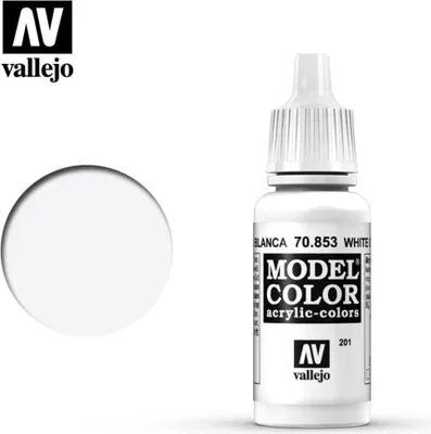 Produktbild von Vallejo 70.853, Weiß, Acrylfarbe, Flüssigkeit, 17 ml, 1 Stück(e)