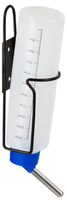 Produktbild von Kerbl Trinkflasche 250ml mit Halter aus Metall; 81765