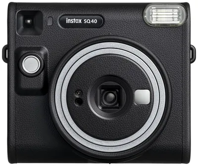 Zdjęcie produktu dla Fujifilm Instax Square SQ40, 62 x 62 mm, Czarny, 90 s, 86 x 72 mm, 2/2, 0.3 - 0.5 m