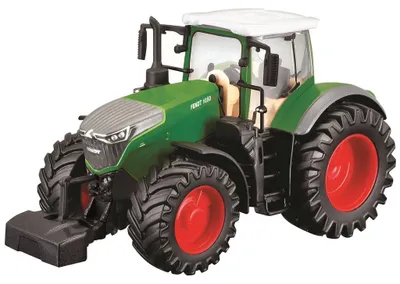Produktbild von Bburago - Farm Traktor mit Schwungrad Antrieb (10cm) Fendt New Holland Massey Ferguson Fendt 1050 Vario