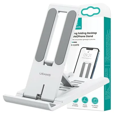 Produktbild von USAMS Tischhalterung für Handy/Tablet Weiß ZJ070ZJ02 (US-ZJ070)