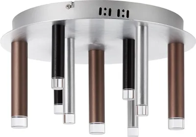 Produktbild von BRILLIANT Deckenleuchte, 9-flammig Cembalo silber IP20  38 Watt dimmbar LED integriert