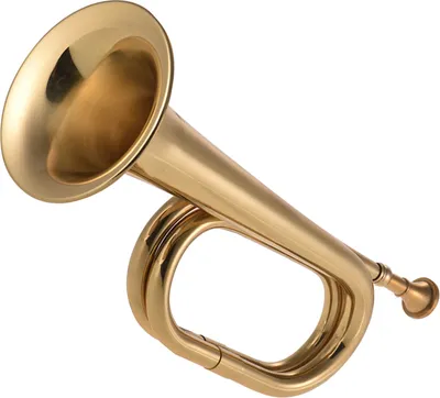 Produktbild von Signalhorn/Trompete aus Messing mit Mundstück für Schulorchester, Kavallerie- und Militärorchester