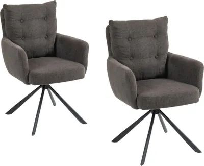 Produktbild von SEBA Drehstuhl BOOM 180° anthrazit, 2er SET