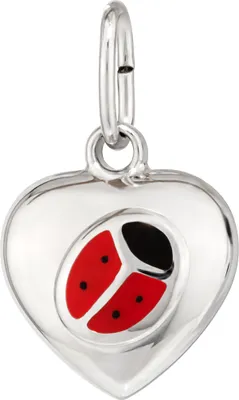 Produktbild von NKlaus Kettenanhänger Herz Marienkäfer 925 Sterlingsilber 9,7x8,5mm Damen Amulett 14572