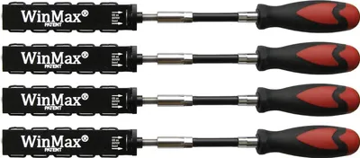 Produktbild von Winmax Montagehelfer für Fenster Set - Abstandskeile verstellbar 0-13mm, Fensterkeil mit flexiblem Griff - 4 Stück