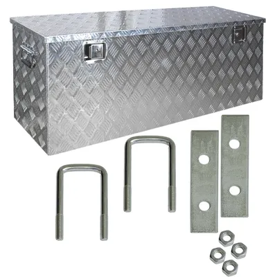 Produktbild von Truckbox Deichselbox Box Werkzeugkiste Anhängerbox Alubox Aluminium D210 inkl. Montagesatz Trucky