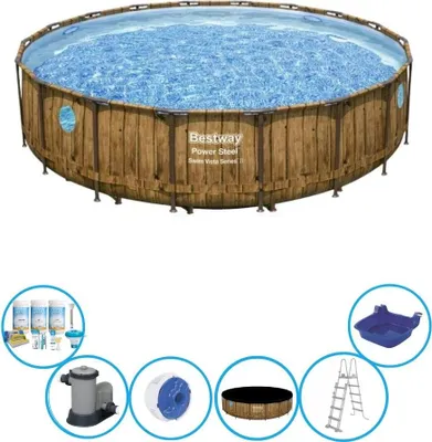 Zdjęcie produktu dla Bestway Pool Power Steel Swim Vista - z akcesoriami - 549x122 cm