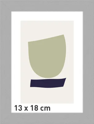 Produktbild von accent by nielsen Holz Bilderrahmen Velino, Silber, 13 x 18 cm