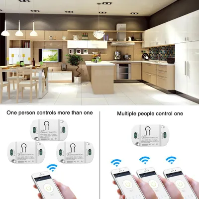 Obrázok produktu pre Tuya WIFI Inteligentný modul na konverziu domácnosti Diaľkový ovládač na časovanie Viacúčelový adaptér na ovládanie nástrojov Kompatibilný s Alexa Home