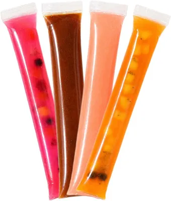 Produktbild von Eisbeutel 100 Stück, 280 ml, mit Silikontrichter, für Wasser-Eis