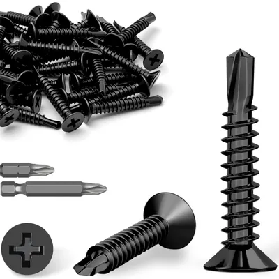 Zdjęcie produktu dla 60 sztuk samogwintujących śrub ze stali nierdzewnej, M4.8x38mm