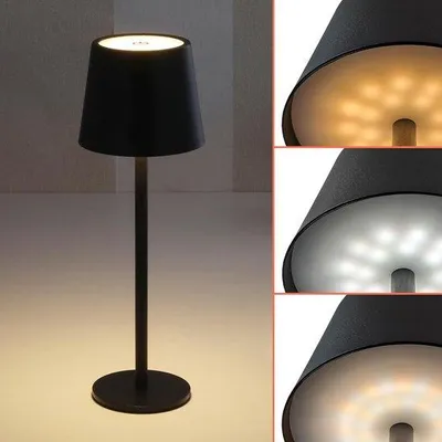 Productafbeelding van Oplaadbare LED Tafellamp Touch Dimbare Sfeerverlichting Zwart