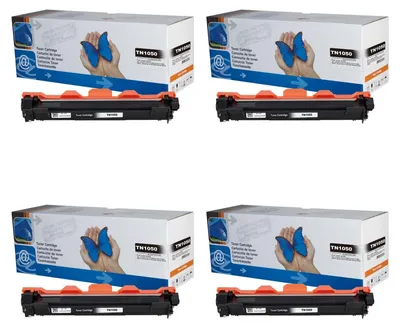 Produktbild von 4x D&C Toner kompatibel mit Brother TN1050 für DCP-1510, HL-1110, HL-1210W, MFC-1810, MFC-1910W und weitere Modelle der DCP, HL, MFC Serien