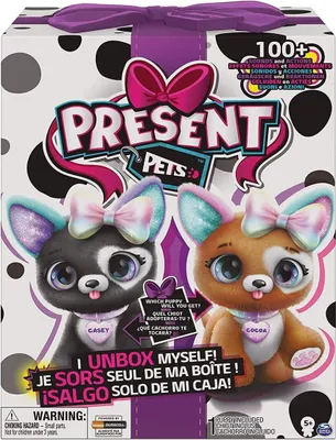Produktbild von Present Pets Interaktiver Plüschhund Rainbow Glitter mit vielen Geräuschen und Funktionen, ab 5 Jahren, Spieltiere, 5 Jahr(e), Interaktiv, Mit Ton, AAA, Akkus/Batterien enthalten