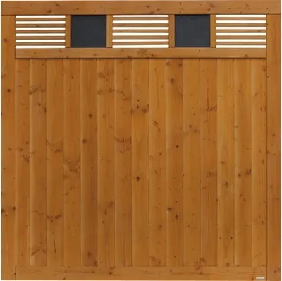 Produktbild von Zaun Hauptelement Konsta Latina 180 x 180 cm douglasie kirschbaumfarben lasiert