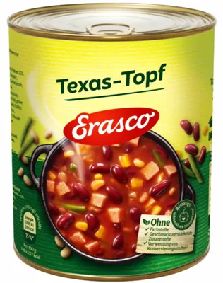 Produktbild von Erasco Texas-Topf (800g Dose)