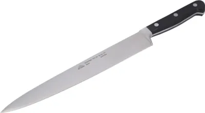 Produktbild von STUBAI schmales Kochmesser geschmiedet 260 mm | Küchenmesser aus Edelstahl für Schneiden von Fleisch, Geflügel, Gemüse, Obst & Lebensmitteln, spülmaschinenfest, schwarzer Griff