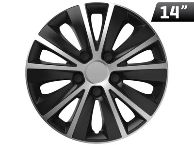 Produktbild von Rapide silber / schwarz 14" Radkappe, 1 Stk