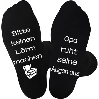 Produktbild von Socken Herren Anti-Rutsch Baumwolle Schwarz Größe 43-46 Geschenk Opa