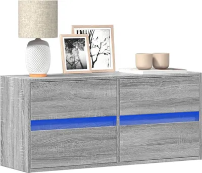 Immagine prodotto di Maison Exclusive - Mobile TV con illuminazione a LED Grigio Sonoma 100x31x45 cm
