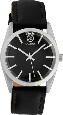 Produktbild von Oozoo Armbanduhr schwarz Leder Timepieces Damen Analog-Quarzuhr UOC10193