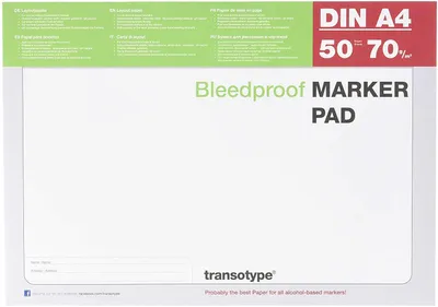 Produktbild von transotype Markerblock DIN A4 70 g/qm 50 Blatt