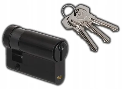 Produktbild von Yale Y500 Türzylinder Schwarz 10/35mm Einseitig 3 Schlüssel