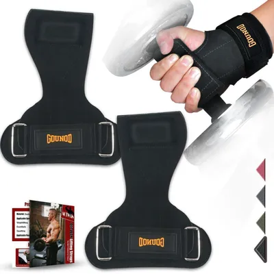 Produktbild von Zughilfen Krafttraining Doppellagiges Rindsleder Handgelenkschutz Fitness Gym