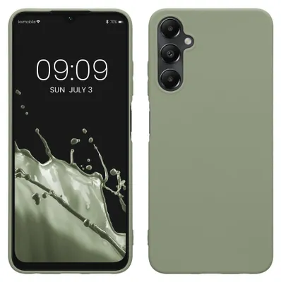 Produktbild von kwmobile Handyhülle für Samsung Galaxy A05s Hülle - TPU Case - Kabelloses Laden - Schutzhülle Cover in Graugrün