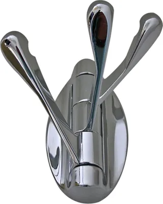 Produktbild von Kleiderhaken Garderobenhaken Ausführung Chrom glänzend Mantelhaken aus Metall