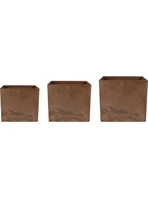 Produktbild von Artstone 3er Topf Set Maud - Braun