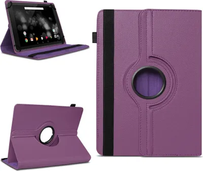 Produktbild von Tablet Tasche für Doogee T20 T20S T20E Hülle Schutzhülle 360 Grad Drehbar CaseFarben:Lila