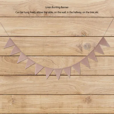 Zdjęcie produktu dla Bunting, Bunting Banner, Bunting z flagą, Bunting z lnu, Dekoracje imprezowe, Dekoracje ślubne