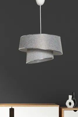 Produktbild von Opviq, Barette - Silver, Grey, Kronleuchter, Grau, Metall, 32 x 32 x 70 cm