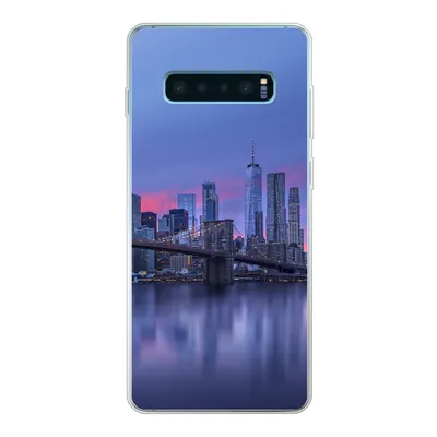 Produktbild von MuchoWow® Handyhülle Schutzhülle Hülle für Samsung Galaxy S10 Lite New York hinter der Brooklyn Bridge Silikon Softcase Handy Hülle - Schutz