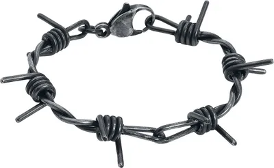Produktbild von etNox hard and heavy Armband Uni Stacheldraht silberfarben Standard