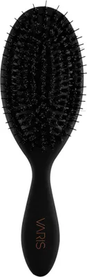Produktbild von Haarbürste Smoothing Brush mit Hydro-ionischen Kristallen und Wildschwein-Nylonborsten, Schwarz