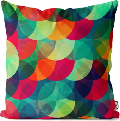 Produktbild von VOID Bunte Kreise Kissenbezug Kissenhülle Sofakissen Kissen Deko Outdoor-Kissen Dekokissen