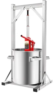 Produktbild von Obstzerkleinerer, 22L Kapazität, langlebige Edelstahlkonstruktion, Silber